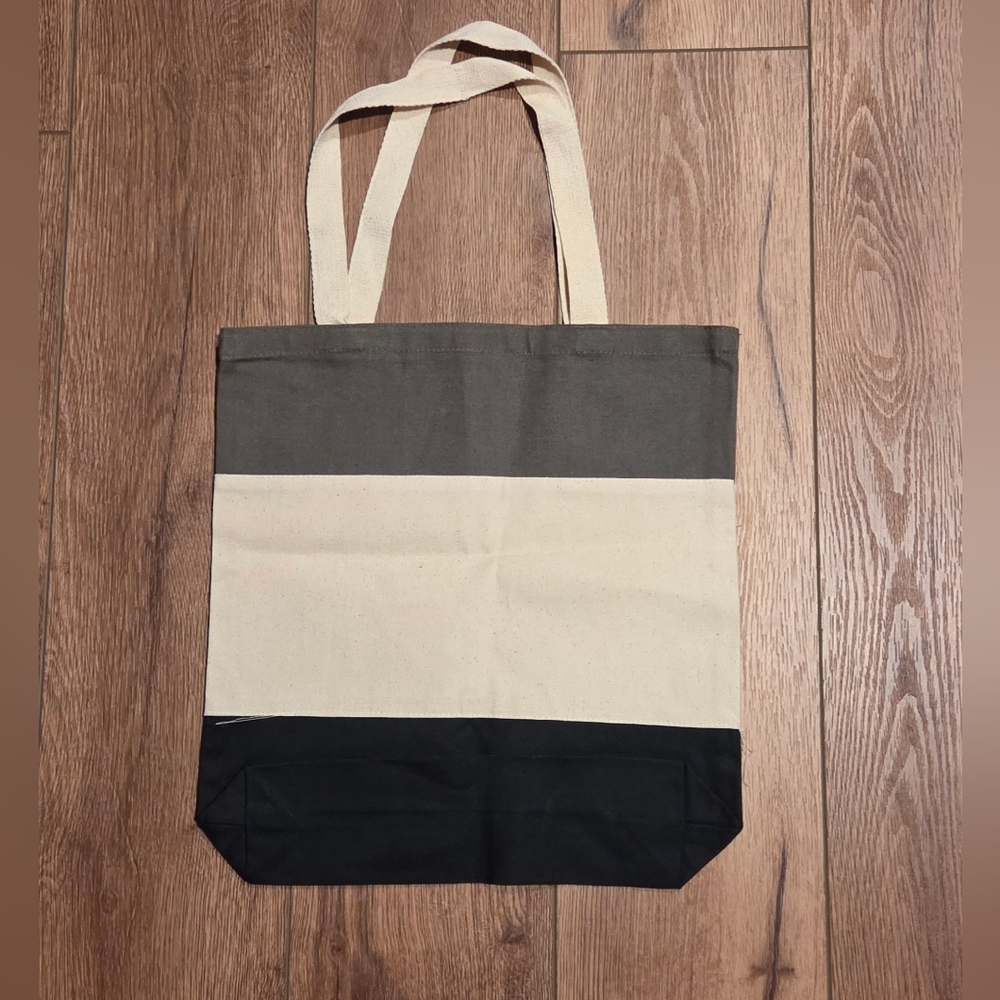 Two-Tone Canvas Tote Bag